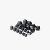 Rubber Hex Dumbbell 10-30KG Set